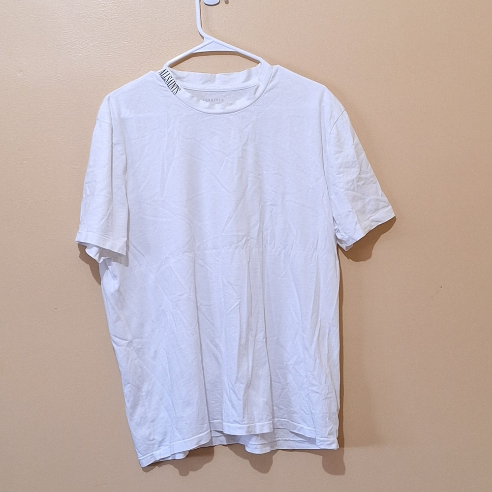 All Saints White Cotton Tshirt